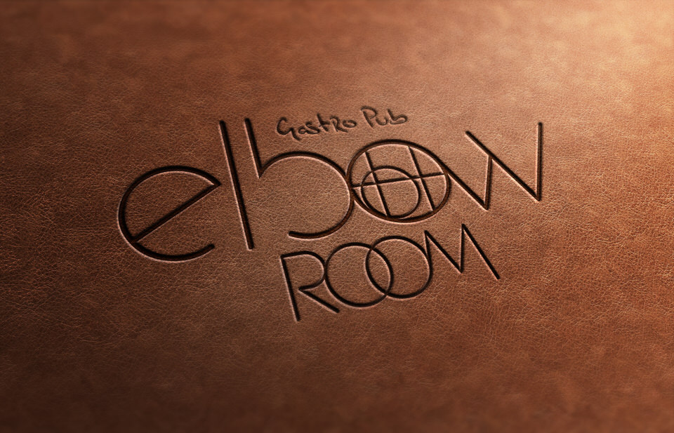Feat - Elbow Room - logo on leather